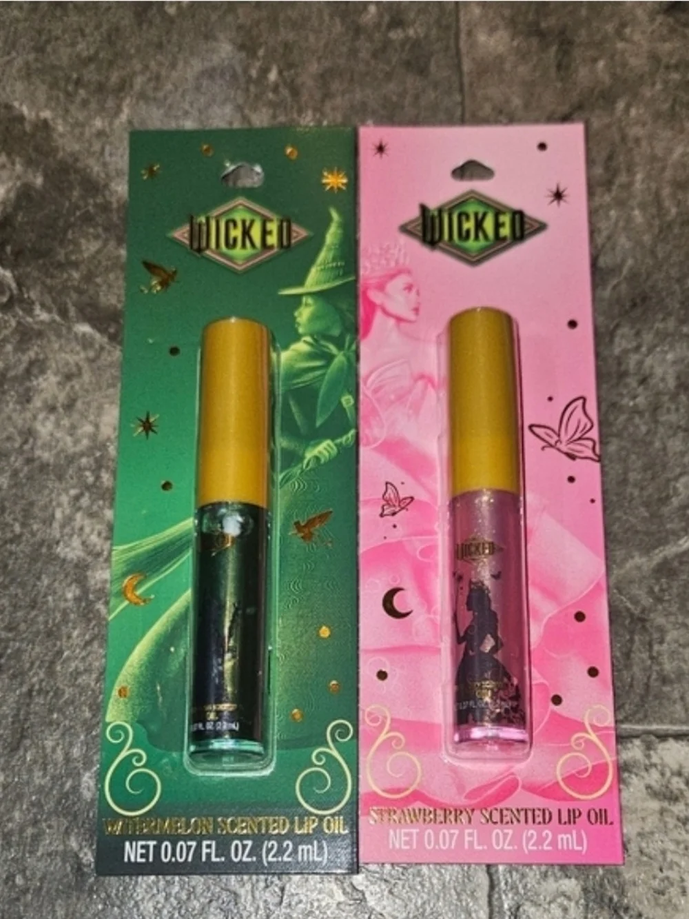 Wicked Lip Oil Duo BNIB Strawberry & Watermelon Scented